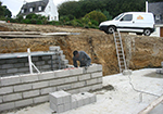 Réalisation des fondations à Saint-Remy-du-Plain